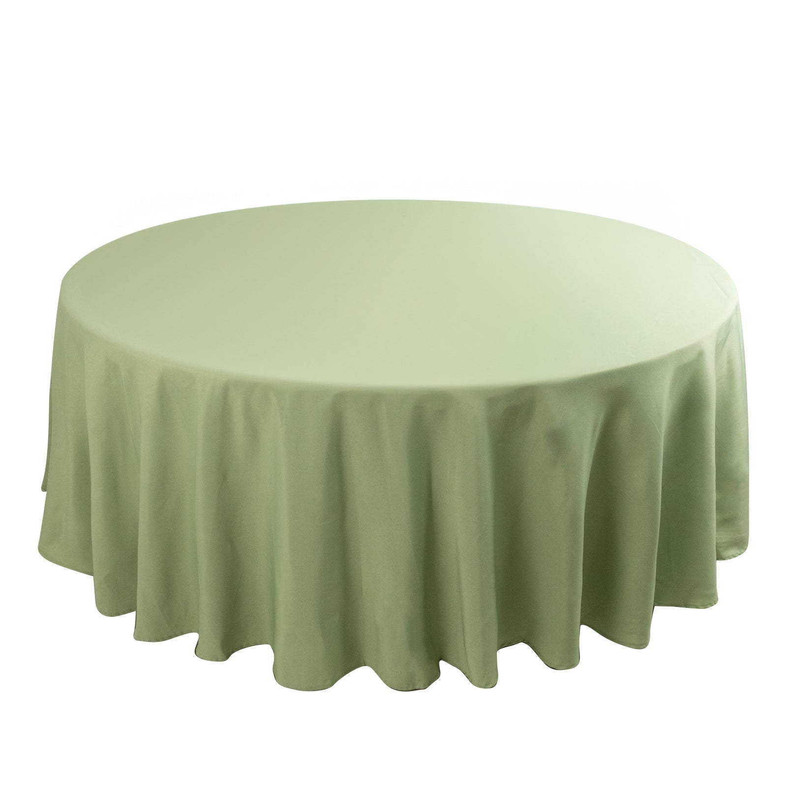 Premium Polyester 108" Round Tablecloth Sage Green - Wrinkle - Resistant 220GSM Table Cover - Bell Racket Store