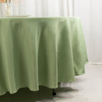 Premium Polyester 108" Round Tablecloth Sage Green - Wrinkle - Resistant 220GSM Table Cover - Bell Racket Store