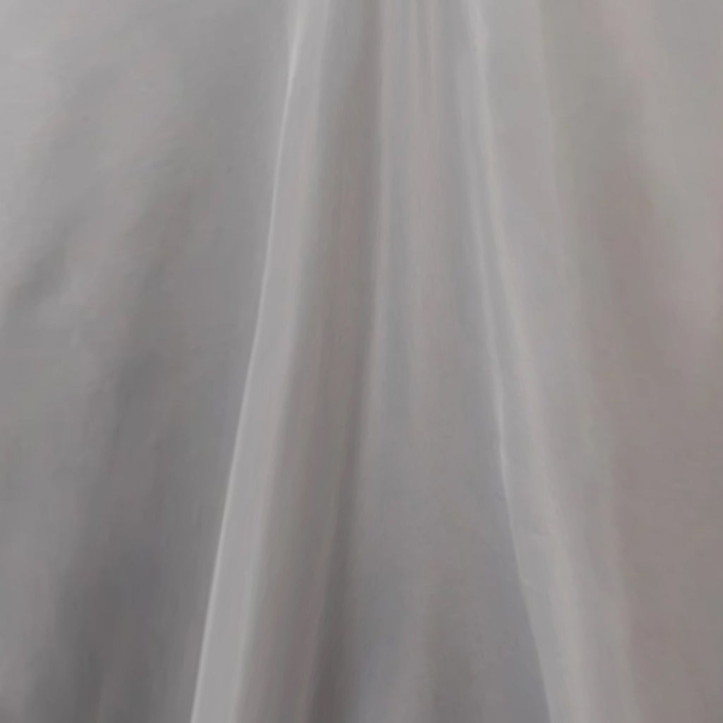 Premium Polyester 108" Round Tablecloth Silver - Wrinkle - Resistant 220GSM Table Cover - Bell Racket Store