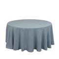 Premium Polyester 120" Round Tablecloth Dusty Blue - Seamless 220GSM Wrinkle - Resistant Table Cover - Bell Racket Store