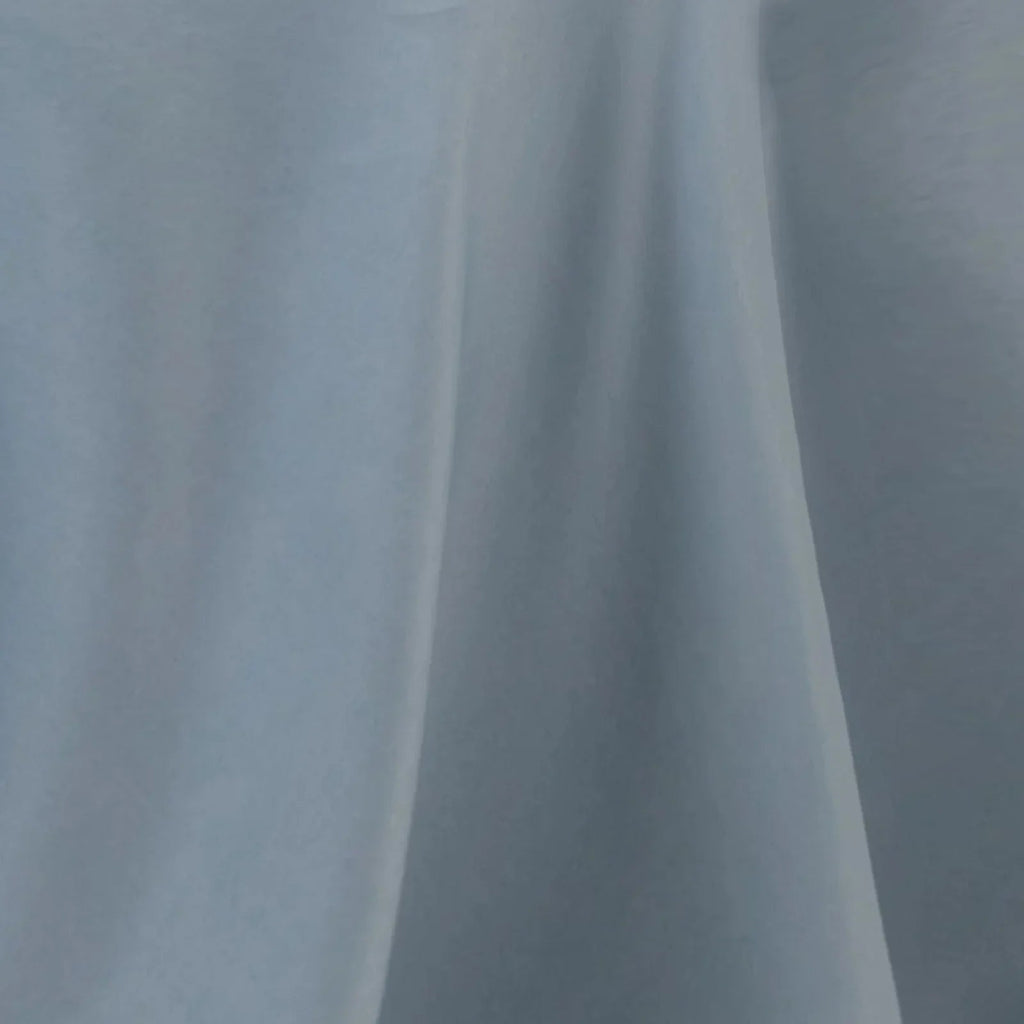 Premium Polyester 120" Round Tablecloth Dusty Blue - Seamless 220GSM Wrinkle - Resistant Table Cover - Bell Racket Store