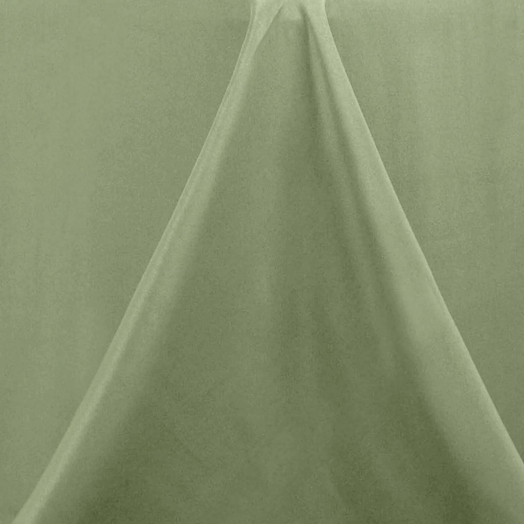 Premium Polyester 120" Round Tablecloth Dusty Sage Green - Seamless 220GSM Wrinkle - Resistant Table Cover - Bell Racket Store