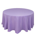 Premium Polyester 120" Round Tablecloth Lavender Lilac - Seamless 220GSM Wrinkle - Resistant Table Cover - Bell Racket Store