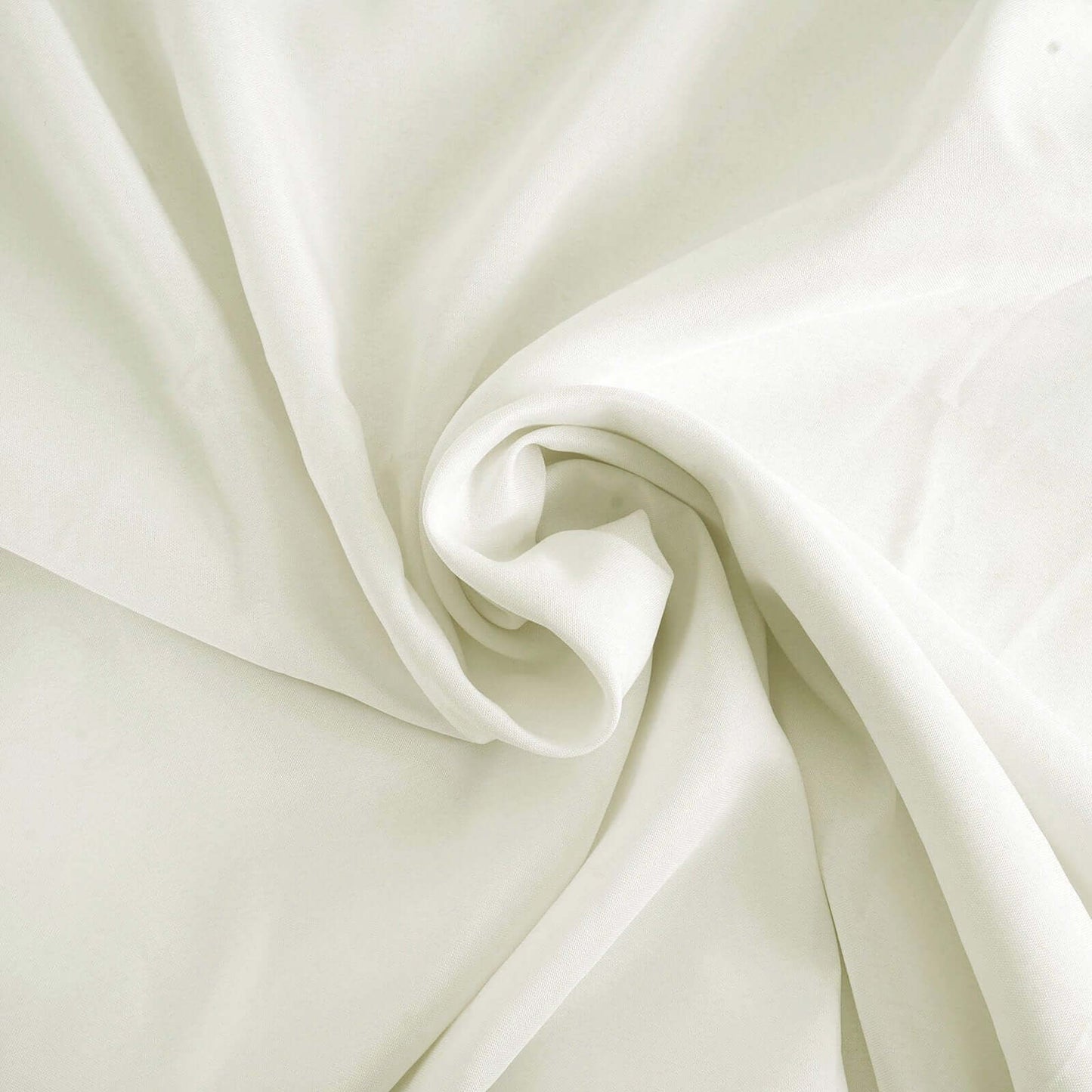 Premium Polyester 132" Round Tablecloth Ivory - Seamless 220GSM Wrinkle - Resistant Table Cover - NestOCart