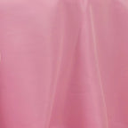 Premium Polyester 132" Round Tablecloth Pink - Seamless 220GSM Wrinkle - Resistant Table Cover - Bell Racket Store