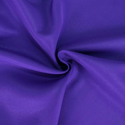 Premium Polyester 132" Round Tablecloth Purple - Seamless 220GSM Wrinkle - Resistant Table Cover - Bell Racket Store