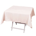 Premium Polyester 54"x54" Square Tablecloth Blush - Stain and Wrinkle - Resistant 220GSM Table Cover - Bell Racket Store