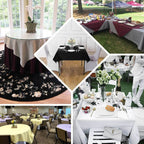 Premium Polyester 54"x54" Square Tablecloth Dusty Blue - Stain and Wrinkle - Resistant 220GSM Table Cover - Bell Racket Store