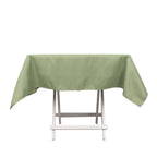 Premium Polyester 54"x54" Square Tablecloth Dusty Sage Green - 220GSM Stain and Wrinkle - Resistant Table Cover - Bell Racket Store