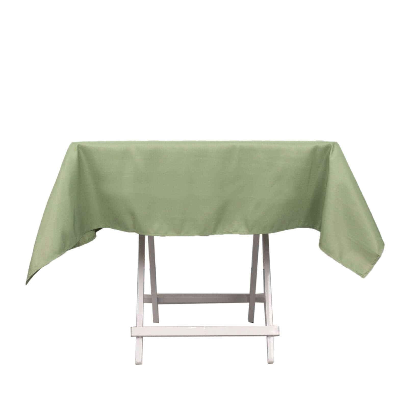 Premium Polyester 54"x54" Square Tablecloth Dusty Sage Green - 220GSM Stain and Wrinkle - Resistant Table Cover - Bell Racket Store