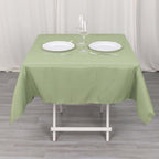 Premium Polyester 54"x54" Square Tablecloth Dusty Sage Green - 220GSM Stain and Wrinkle - Resistant Table Cover - Bell Racket Store