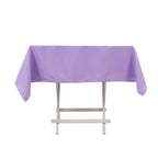Premium Polyester 54"x54" Square Tablecloth Lavender Lilac - Stain and Wrinkle - Resistant 220GSM Table Cover - Bell Racket Store