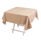 Premium Polyester 54"x54" Square Tablecloth Nude - 220GSM Stain and Wrinkle - Resistant Table Cover - Bell Racket Store