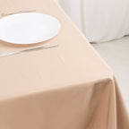 Premium Polyester 54"x54" Square Tablecloth Nude - 220GSM Stain and Wrinkle - Resistant Table Cover - Bell Racket Store