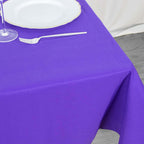 Premium Polyester 54"x54" Square Tablecloth Purple - 220GSM Stain and Wrinkle - Resistant Table Cover - Bell Racket Store