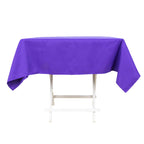 Premium Polyester 54"x54" Square Tablecloth Purple - 220GSM Stain and Wrinkle - Resistant Table Cover - Bell Racket Store