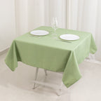 Premium Polyester 54"x54" Square Tablecloth Sage Green - Stain and Wrinkle - Resistant 220GSM Table Cover - Bell Racket Store