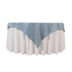 Premium Polyester 54"x54" Table Overlay Square Tablecloth Dusty Blue - Stain and Wrinkle - Resistant 220GSM Table Topper - Bell Racket Store