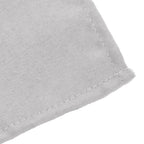 Premium Polyester 54"x54" Table Overlay Square Tablecloth Silver - Stain and Wrinkle - Resistant 220GSM Table Topper - Bell Racket Store