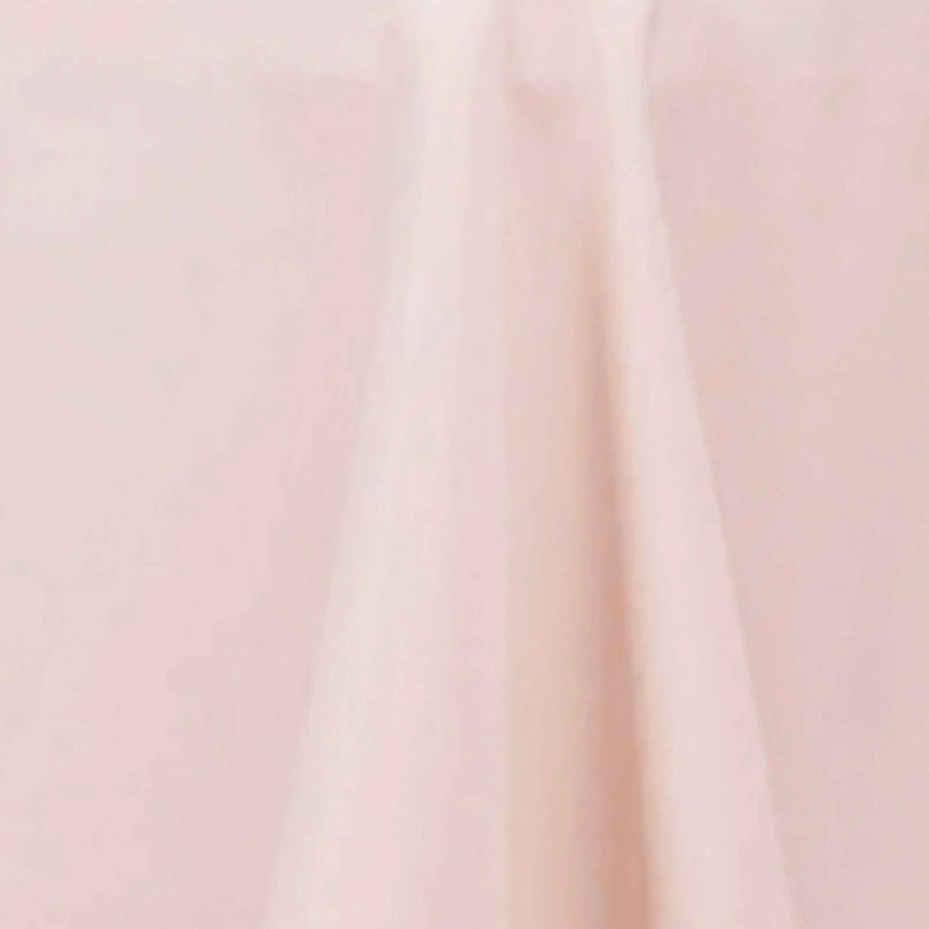 Premium Polyester 60"x102" Rectangle Tablecloth Blush - Durable 220GSM Wrinkle - Resistant Table Cover - Bell Racket Store