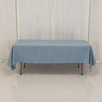 Premium Polyester 60"x102" Rectangle Tablecloth Dusty Blue - Durable 220GSM Wrinkle - Resistant Table Cover - Bell Racket Store