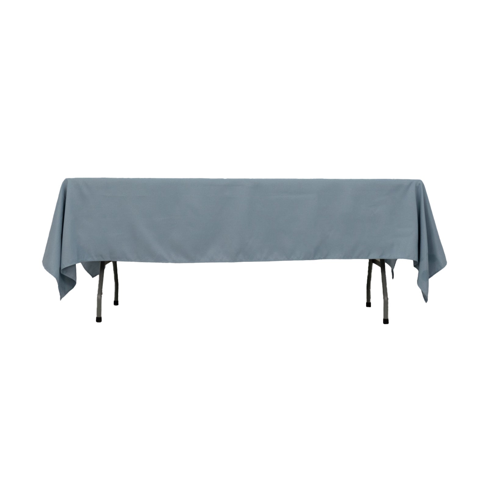 Premium Polyester 60"x102" Rectangle Tablecloth Dusty Blue - Durable 220GSM Wrinkle - Resistant Table Cover - Bell Racket Store