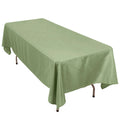 Premium Polyester 60"x102" Rectangle Tablecloth Dusty Sage Green - Durable 220GSM Wrinkle - Resistant Table Cover - Bell Racket Store