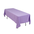 Premium Polyester 60"x102" Rectangle Tablecloth Lavender Lilac - Durable 220GSM Wrinkle - Resistant Table Cover - Bell Racket Store