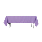 Premium Polyester 60"x102" Rectangle Tablecloth Lavender Lilac - Durable 220GSM Wrinkle - Resistant Table Cover - Bell Racket Store