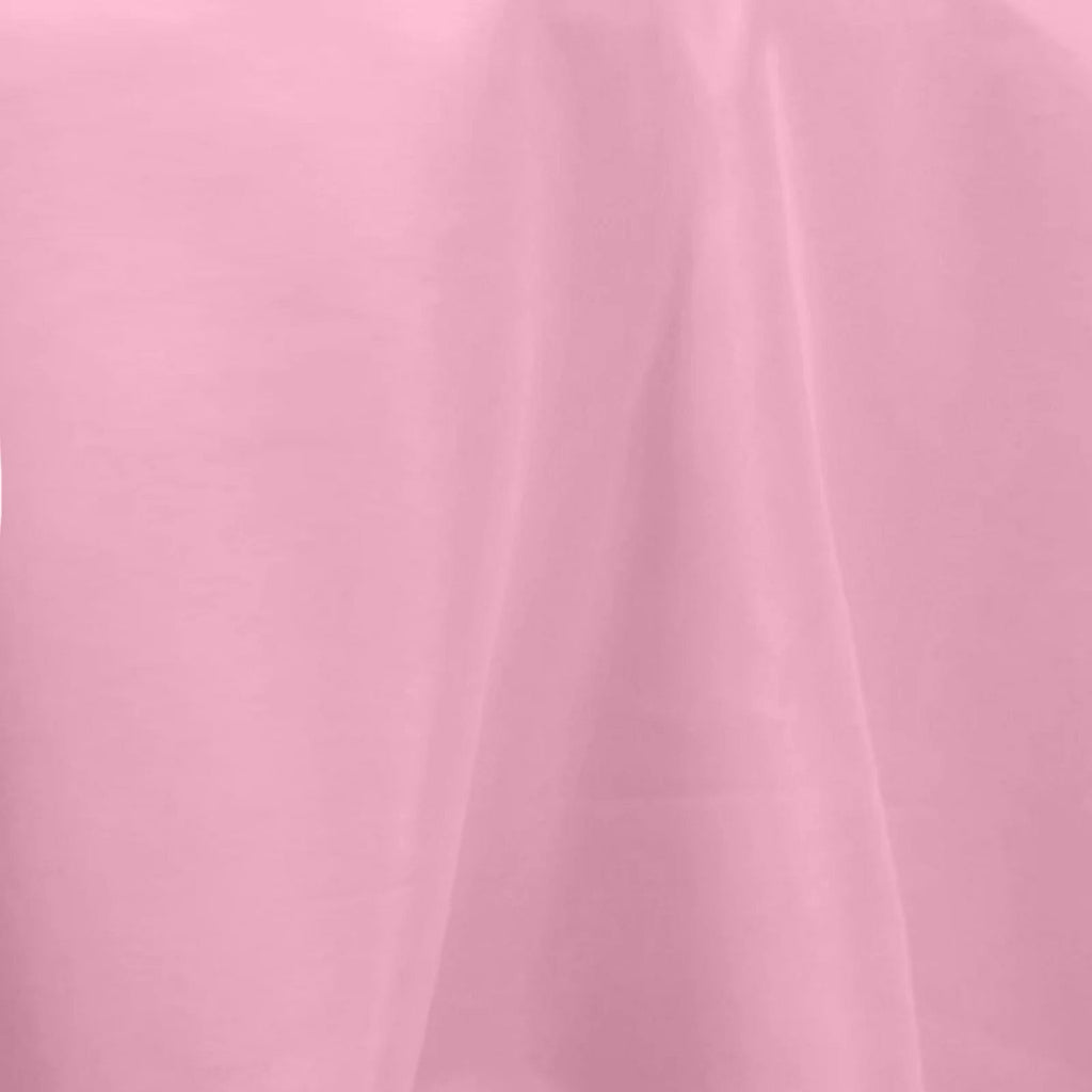 Premium Polyester 60"x102" Rectangle Tablecloth Pink - Durable 220GSM Wrinkle - Resistant Table Cover - Bell Racket Store