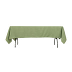 Premium Polyester 60"x102" Rectangle Tablecloth Sage Green - Durable 220GSM Wrinkle - Resistant Table Cover - Bell Racket Store