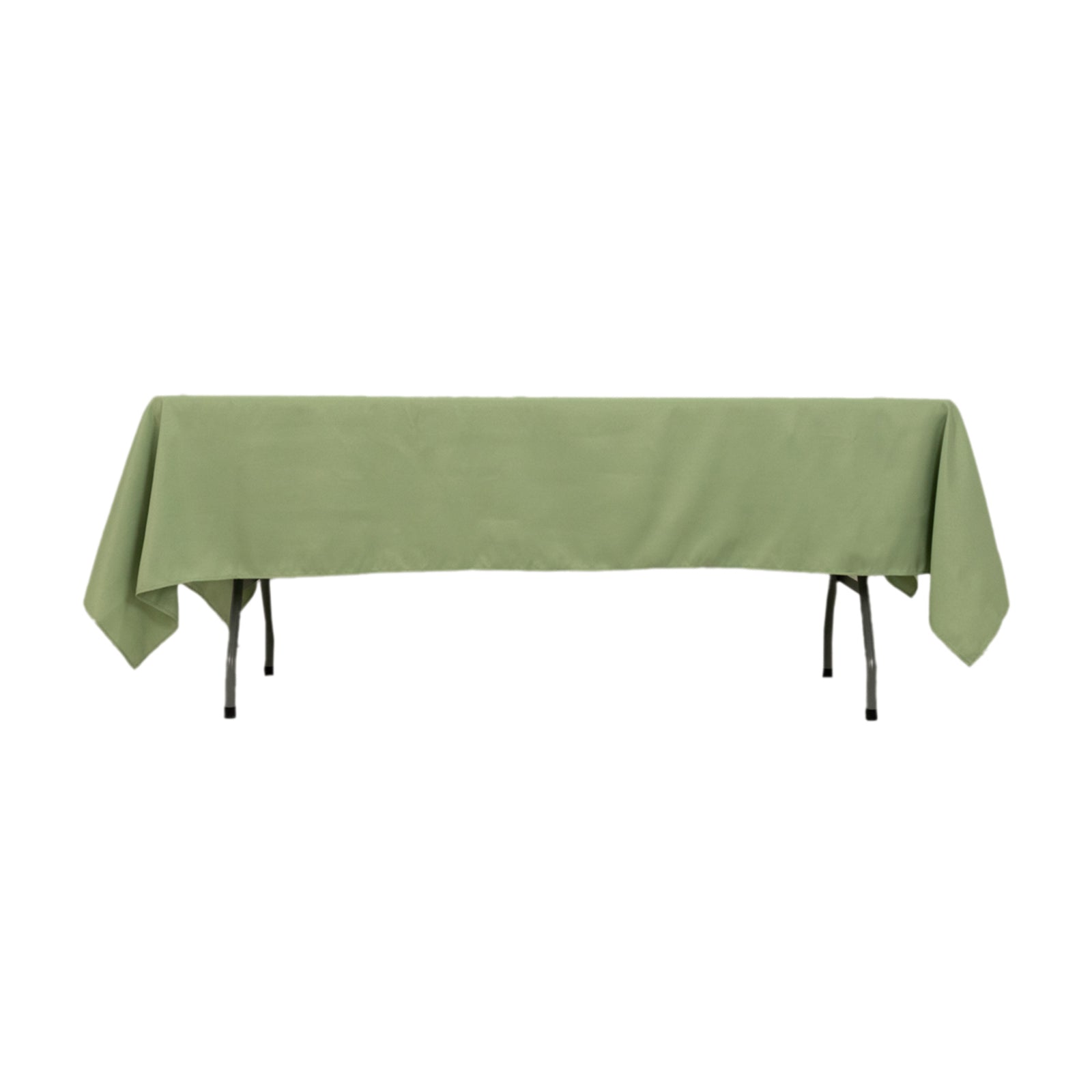 Premium Polyester 60"x102" Rectangle Tablecloth Sage Green - Durable 220GSM Wrinkle - Resistant Table Cover - Bell Racket Store