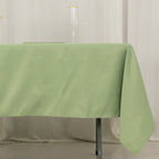 Premium Polyester 60"x102" Rectangle Tablecloth Sage Green - Durable 220GSM Wrinkle - Resistant Table Cover - Bell Racket Store