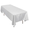 Premium Polyester 60"x102" Rectangle Tablecloth Silver - Durable 220GSM Wrinkle - Resistant Table Cover - Bell Racket Store