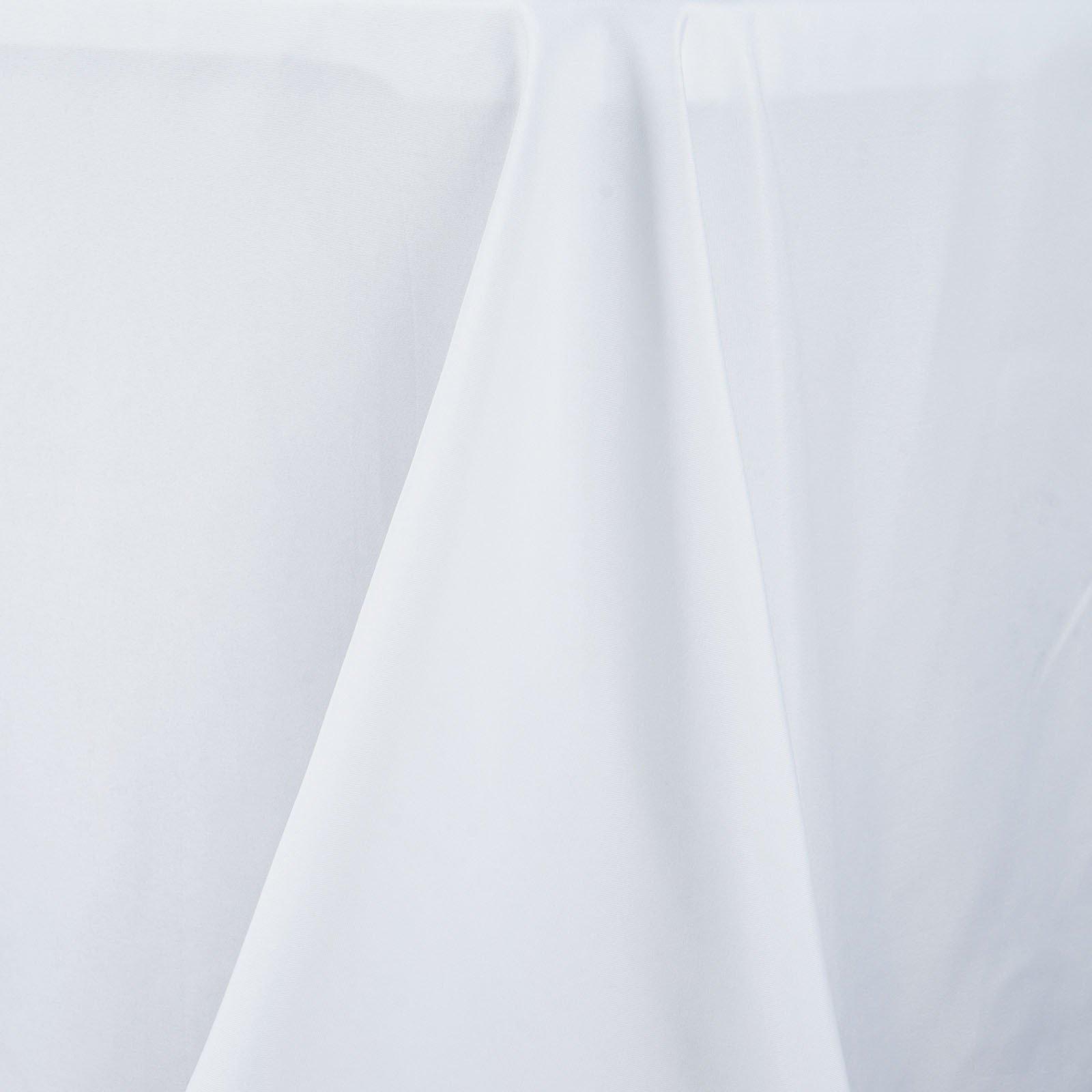 Premium Polyester 60"x102" Rectangle Tablecloth White - Durable 220GSM Wrinkle - Resistant Design Table Cover for Weddings & Events - NestOCart