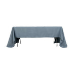 Premium Polyester 60"x126" Rectangle Tablecloth Dusty Blue - Stain - Resistant 220GSM Finish Table Cover - Bell Racket Store
