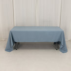 Premium Polyester 60"x126" Rectangle Tablecloth Dusty Blue - Stain - Resistant 220GSM Finish Table Cover - Bell Racket Store