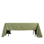 Premium Polyester 60"x126" Rectangle Tablecloth Dusty Sage Green - Stain - Resistant 220GSM Finish Table Cover - Bell Racket Store
