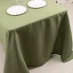 Premium Polyester 60"x126" Rectangle Tablecloth Dusty Sage Green - Stain - Resistant 220GSM Finish Table Cover - Bell Racket Store
