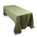 Premium Polyester 60"x126" Rectangle Tablecloth Dusty Sage Green - Stain - Resistant 220GSM Finish Table Cover - Bell Racket Store