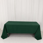 Premium Polyester 60"x126" Rectangle Tablecloth Hunter Emerald Green - Stain - Resistant 220GSM Finish Table Cover - Bell Racket Store