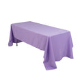 Premium Polyester 60"x126" Rectangle Tablecloth Lavender Lilac - Stain - Resistant 220GSM Finish Table Cover - Bell Racket Store
