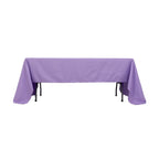 Premium Polyester 60"x126" Rectangle Tablecloth Lavender Lilac - Stain - Resistant 220GSM Finish Table Cover - Bell Racket Store