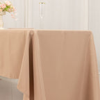 Premium Polyester 60"x126" Rectangle Tablecloth Nude - Stain - Resistant 220GSM Finish Table Cover - Bell Racket Store