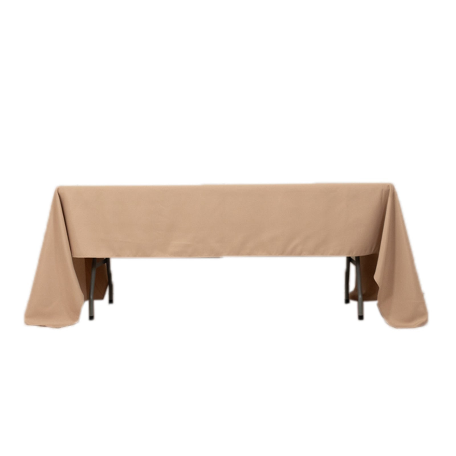 Premium Polyester 60"x126" Rectangle Tablecloth Nude - Stain - Resistant 220GSM Finish Table Cover - Bell Racket Store