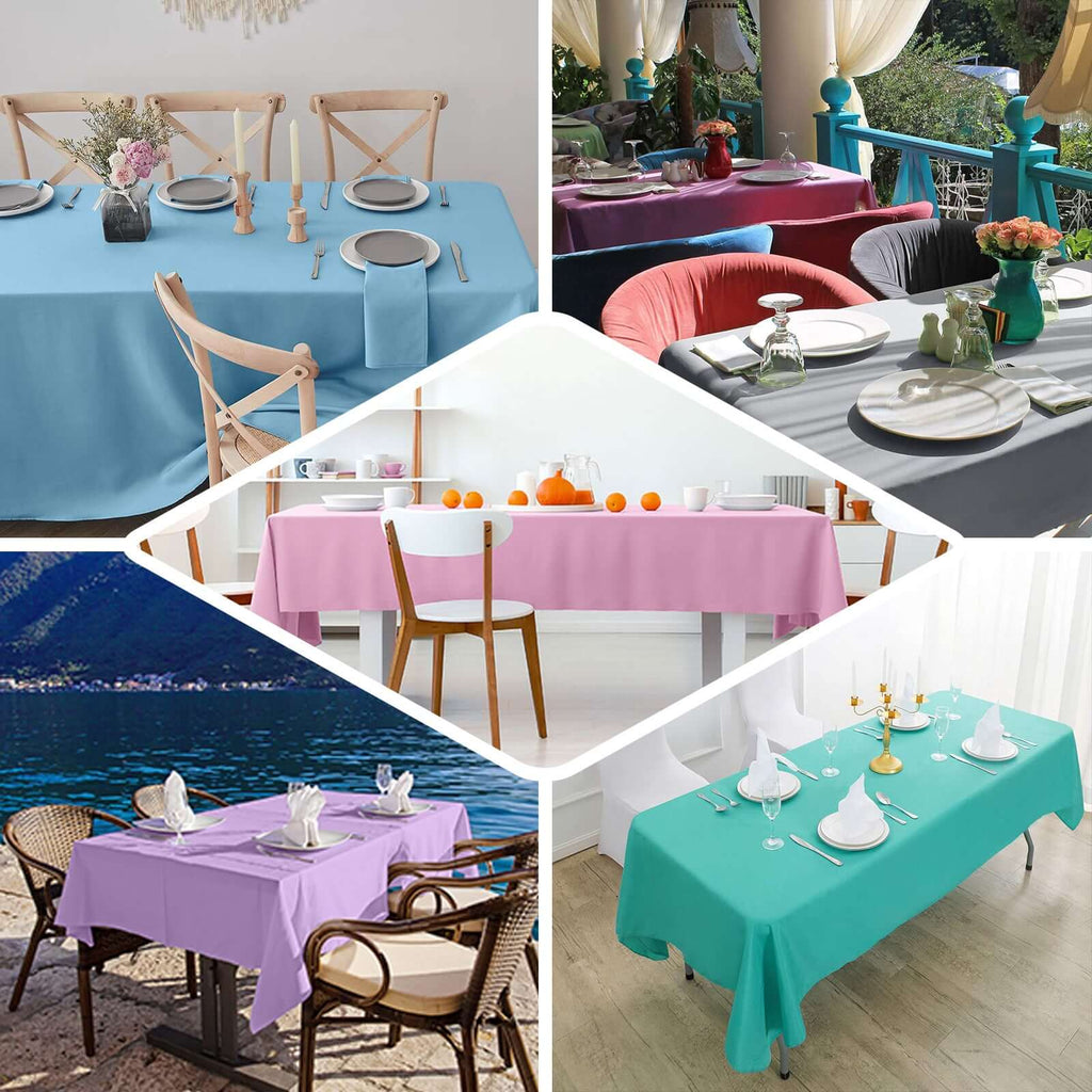 Premium Polyester 60"x126" Rectangle Tablecloth Royal Blue - Stain - Resistant 220GSM Finish Table Cover - Bell Racket Store