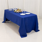 Premium Polyester 60"x126" Rectangle Tablecloth Royal Blue - Stain - Resistant 220GSM Finish Table Cover - Bell Racket Store