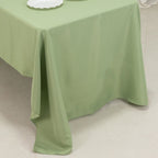 Premium Polyester 60"x126" Rectangle Tablecloth Sage Green - Stain - Resistant 220GSM Finish Table Cover - Bell Racket Store