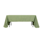 Premium Polyester 60"x126" Rectangle Tablecloth Sage Green - Stain - Resistant 220GSM Finish Table Cover - Bell Racket Store