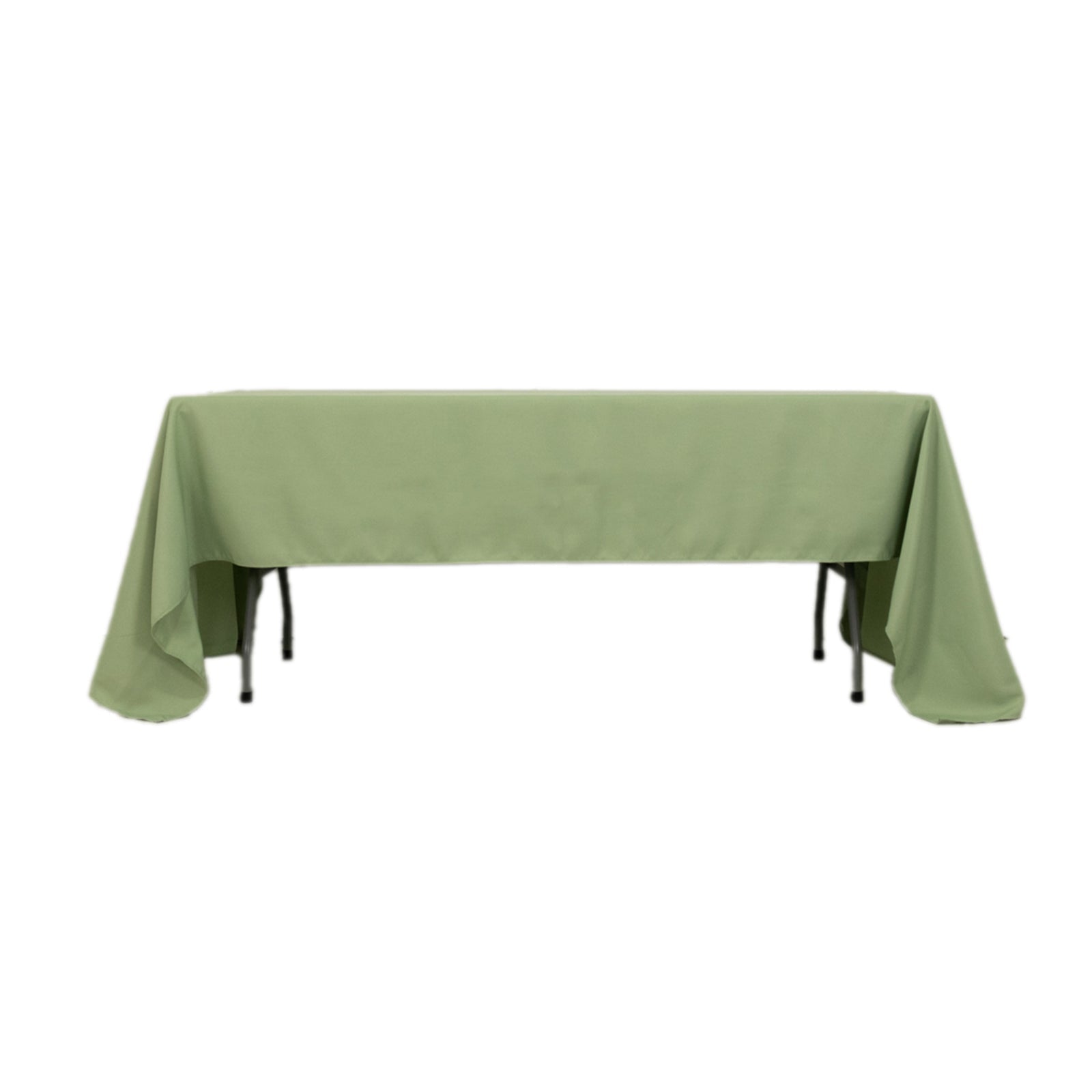 Premium Polyester 60"x126" Rectangle Tablecloth Sage Green - Stain - Resistant 220GSM Finish Table Cover - Bell Racket Store